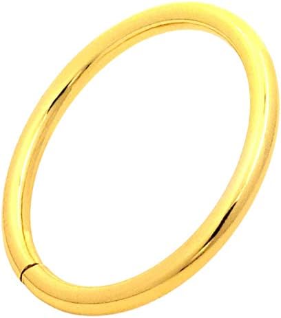 Tianbang בקוטר פנימי בגודל 1.5 אינץ 'טבעת או טבעת לא מרותכת - זהב - חבילה של 4