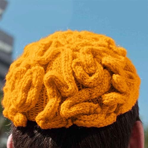 הסרוגה יד מגניב אישיות סרוג מוח גדול מבוגרים מוח כובע ילדי כובע בייסבול כובעי כובעים מסובכים