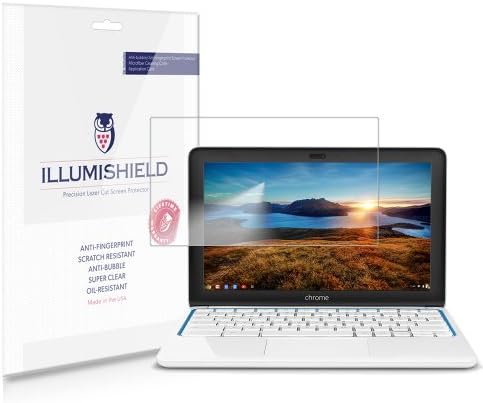 מגן מסך Illumishield התואם ל- HP Chromebook 11 11-1101us Shield Shield Anti-Bobble ו- Antiping Trint Fil