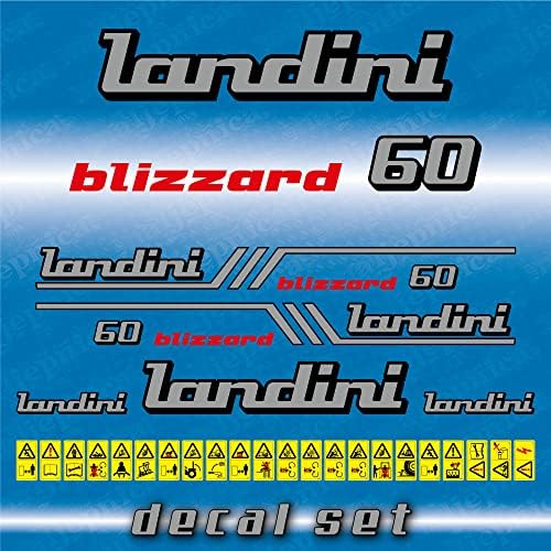 Landini Blizzard 60 טרקטור מדבקה לאחר השוק / סט Aufkleber / Adesivo / החלפה