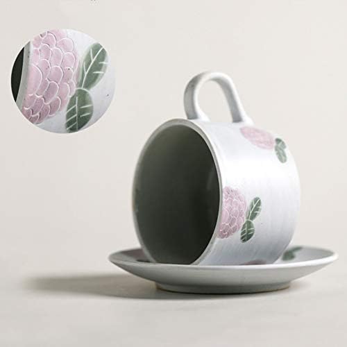 כוס יצירתי ספל דפוס צבוע ביד דפוס קרמיקה ספל ספל כוס וכוס צלוחית כוס קפה רטרו יפנית סגנון פשוט אחר הצהריים תה