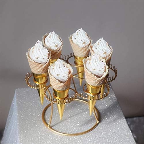 עוגת גלידת מתכת עוגת ממתקים מדף תצוגה שקופה עמדת תצוגה רב שכבתי מסיבת יום הולדת קינוח קינוח שמנת מחזיק חרוט