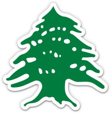 ארז ירוק לבנון - מדבקת ויניל 3 אינץ