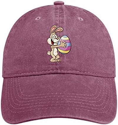 ארנב פסחא מחזיק גדול ביצת יוניסקס ג ' ינס כובע מזדמן בייסבול כובע אבא כובע נהג משאית כובעי עם מתכוונן