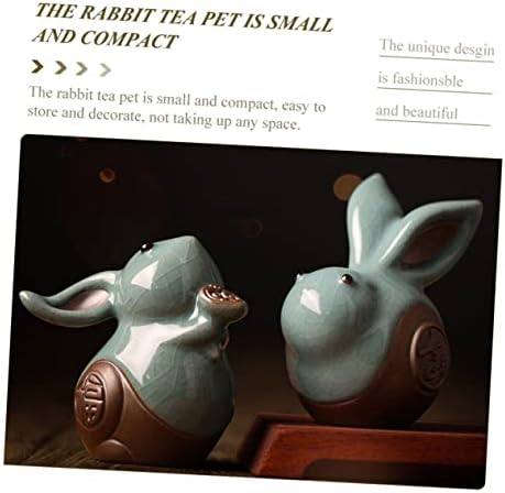 קישוט שולחן תה של אברופן ארנב קישוטי צ'ין קישוטים צעצועים ארנבים לילדים שנת עיצוב צ'ינואיזרי של הארנב