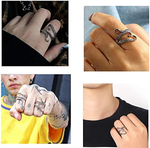 סגסוגת תמנון טבעת לגברים נשים מתכוונן טבעת חדש פיראטים תמנון זרועות שחור פתיחת טבעת חמוד ים בעלי החיים