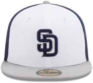 ליגת הבייסבול סן דייגו פדרס לבן קדמי בסיסי 59 חמישים מצויד כובע