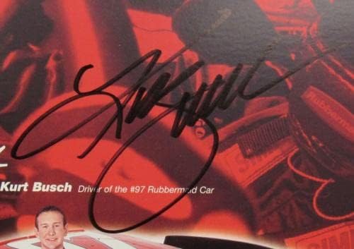 קורט בוש חתום על חתימה אוטומטית 8.5x11 צילום V - תמונות NASCAR עם חתימה