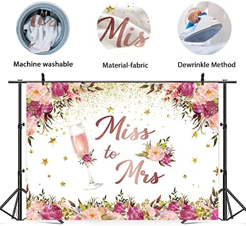 פספוס חדשותי לתפאורת חתונה MRS 7WX5H צילום ורוד ורוד פרח פרחים פרחון מקלחת כלה רקע שמפניה כלה להיות קישוטים