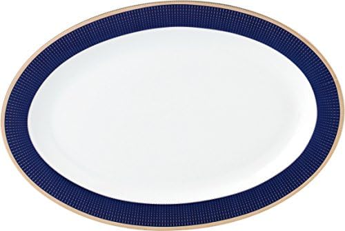 מגמות ביתיות של לורן חצות-57 57 כלי אוכל עם כלי אוכל עצם-עצם סין לשמונה אנשים-חצות, כחול