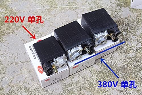 1) 1 שלב 220-240V 15A 12bar מדחס אוויר מתג לחץ מתג לחץ שסתום בקרה 5-8kg 175psi 1/4npt יציאה יחידה 1ports