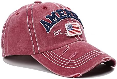 ספורט חורים שחוקים דגל כובעי שמש שטופים וכובעי בייסבול עם כובעי בייסבול של נשים אמריקאיות של נשים