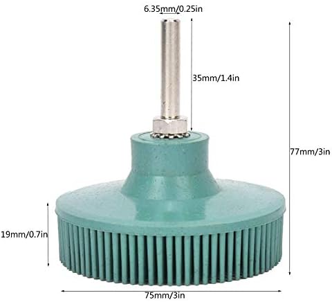 דיסק זיפים בגודל 3 אינץ 'אמרי פרטי גומי מברשת שוחק מברשת ליטוש טחינה תכשיטי גלגל ליטוש מתכת עץ