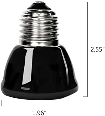 Dehydrator 1pack 220V מנורת חימום זוחלים רחבים קרמיקה שחורה E27 נורת חום מחמד נורה יותר לתרנגולות טאה צב אור