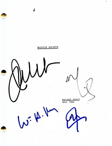 דון צ'יידל, ג'וליאן מור, מארק וולברג, וויליאם ה 'מייסי צוות חתום חתימה חתום בוגי לילות תסריט