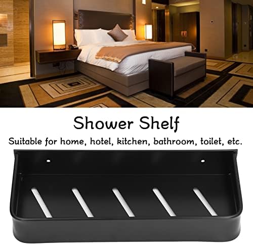 מדף מקלחת אמבטיה של ג'נוקו, מתלה לאחסון מקלחת התקנה יציבה של נירוסטה מעוצבת להפליא למלון