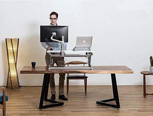 10-32 אלומיניום כפול זרוע צג שולחן עבודה סטנד יחיד מסך שולחן מחזיק מחשב הר 360 לסובב מהדק לולאות בסיס