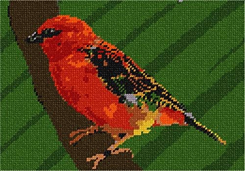 ערכת מחט פפיטה: ציפור אדומה קטנה, 10 איקס 7