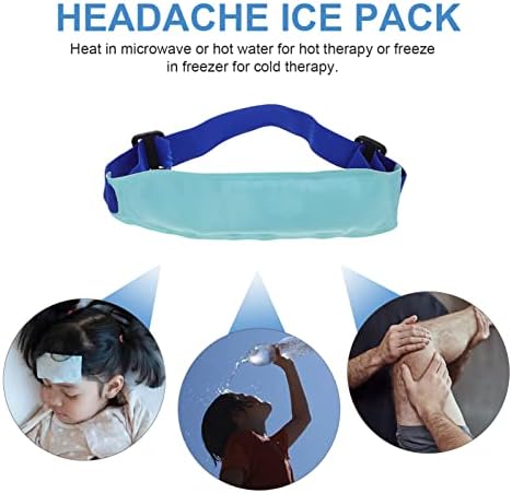 מחומם סרט כאב ראש קרח חבילה ראש לעטוף סרט עבור מיגרנות חם או קר חבילת ראש קרח לעטוף עבור כאב ראש