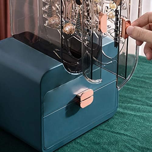 קופסת אחסון תכשיטים של WPYYI קופסת עגילי ביתי עם קיבולת גדולה קופסת עגילי עגילים, עמדת תצוגת תכשיטים