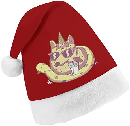 חד קרן כלב להיות מדהים חג המולד כובע אישית סנטה כובע מצחיק חג המולד קישוטים
