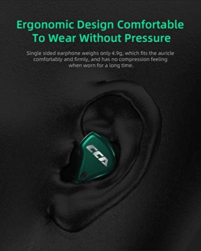 CCA CX10 TWS TRUM TRUE Bluetooth 5.0 אוזניים עם מיקרופון, סטריאו HiFi באוזניות אוזניים, 1DD+4BA רעש מבודד