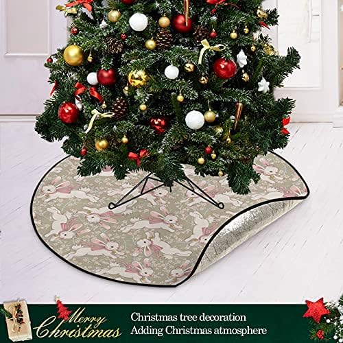 מחצלת עץ חג המולד של שיגואה ארנב חמוד צבעי מים עץ חג המולד מחצלת עץ חג המולד חצאית חג המולד חג המולד קישוטי מסיבות