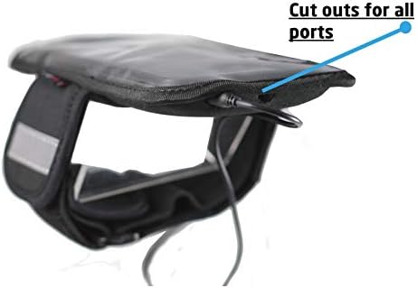 Navitech שחור ריצה/ריצה/רכיבה על אופניים עמיד במים עמידה בספורט תואם ל- Samsung Galaxy S10