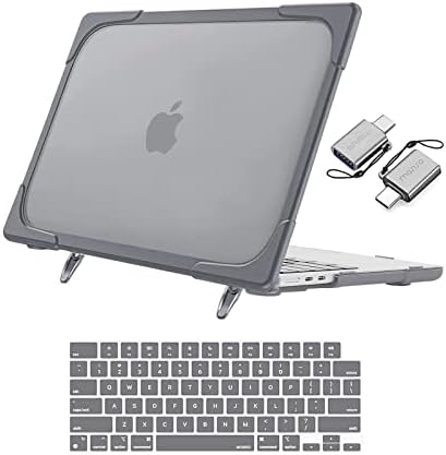 Mosiso תואם ל- MacBook Air 13.6 אינץ 'מארז 2022 2023 שחרור שבב A2681 M2 עם מזהה מגע, מעטפת קשיחה מפלסטיק