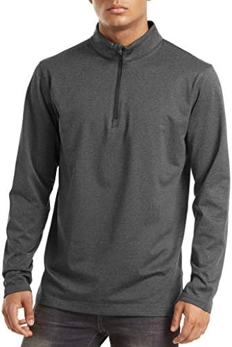 חולצות אתלטיות של Magcomsen גברים 1/4 סוודר סוודר שרוול ארוך