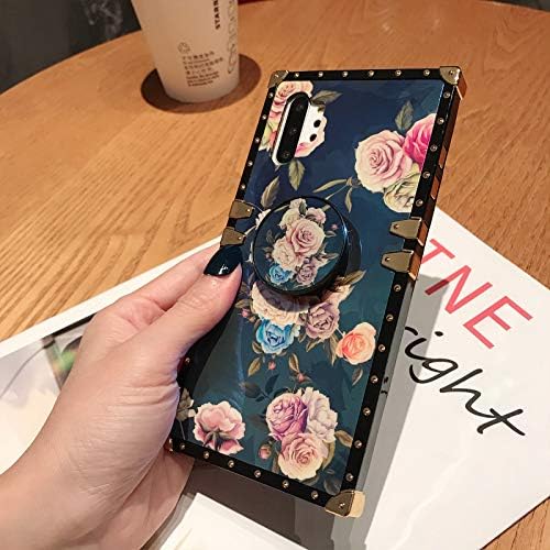 Galaxy Note 10 Plus 5G מרובע עם מחזיק מעמד פרח פרחוני פרח פרח