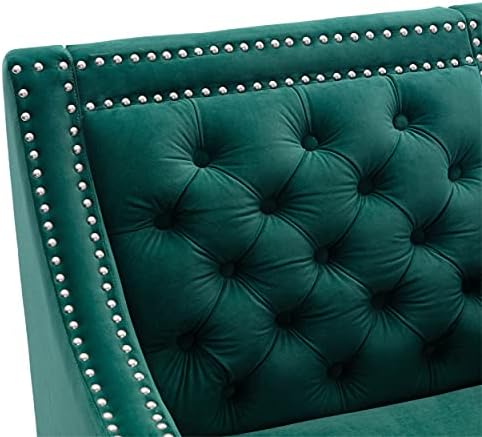 ירוק מבטא כיסאות סט של 2 לסלון-אמצע המאה מודרני כורסא ספה כיסא סילונס פארה סאלה דורמיטוריו מרופד כנף אחורית