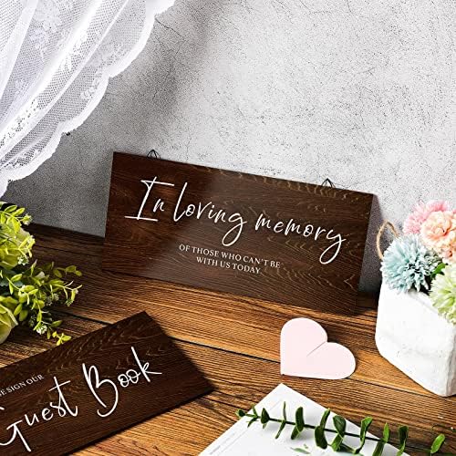 4 חתיכות עץ ספר אורחים סימן כפרי כרטיסי ומתנות חתונה סימן חווה חתונה קבלת סימני תליית חתונה