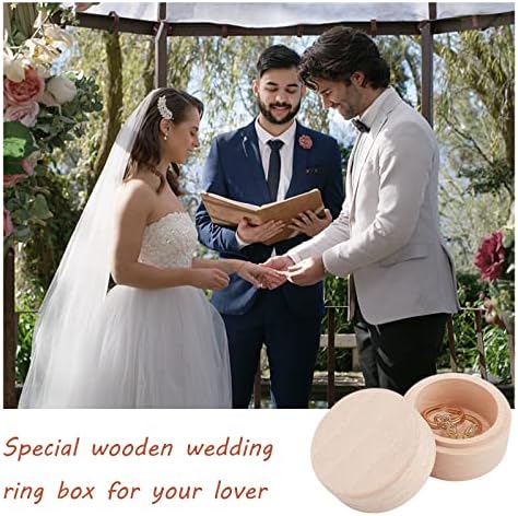 עץ קופסות תכשיטי חתונה טקס נושא טבעת תיבת טבעת צלחת אחסון תיבת טבעת סטנד תכשיטי קופסות מתנת יום נישואים