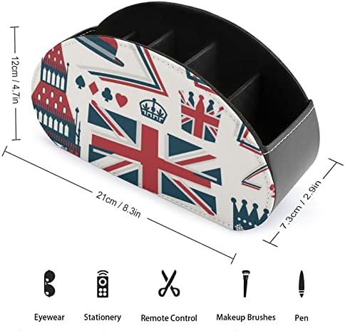 אלמנטים עיצוביים בבריטניה מחזיקי שלט רחוק 5 תא מארגן תא מארגן שולחן עבודה מארז אחסון לשלטון
