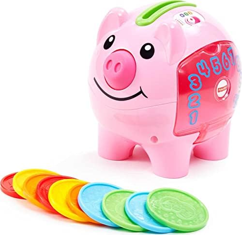 פישר-מחיר לצחוק & מגבר; ללמוד תינוק למידה צעצוע חכם שלבים פיגי בנק עם מוסיקה & מגבר; ביטויים עבור תינוקות לפעוטות