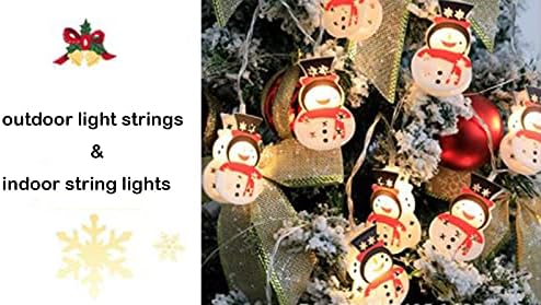 חג המולד מחרוזת אורות ממשק או סוללה מופעל עם שלט רחוק חג המולד דקורטיבי 6.6 רגל 9.8 רגל מחרוזת אורות 10 חתיכות