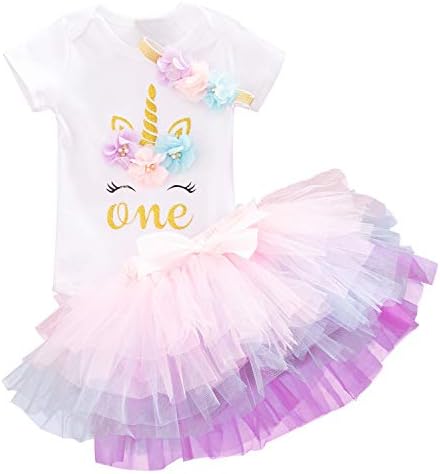 תינוקת טוטו חצאית סטי 1 שנה מסיבת יום הולדת בגדים