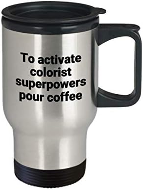 ספל נסיעות צבעוני של צבע סרקסטי מצחיק מעצמת נירוסטה חידוש קפה קפה רעיון מתנה