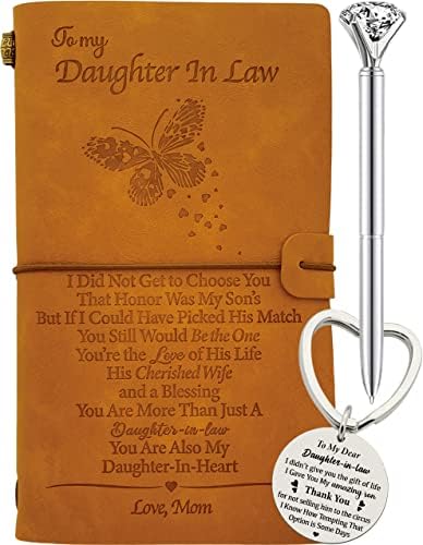 לכתב העת הבת שלי, בתו מחזיק מפתחות, מתנות לבת מהמשפקה, מתנות ליום הולדת בת, מתנות ליום הולדת, כתב עת עור של