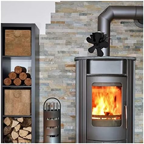 5 - חום מופעל תנור מאוורר פעולה שקטה ידידותית לסביבה מאוורר דלק יעיל למעלה מאוורר עבור ארובה עץ