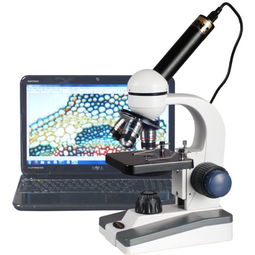 40-1000 לד מיקרוסקופ סטודנט למדעי פוקוס גס ועדין + מצלמת יו אס בי 2 מגה פיקסל