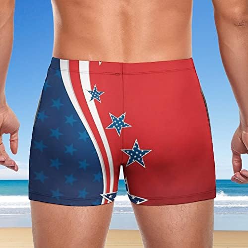 מכנסיים קצרים של 4 ביולי הקצרים הקלאסיים הקלאסיים הקלאסיים כושר דגל אמריקאי מודפס מכנסיים קצרים ללבוש יומי עם כיסים