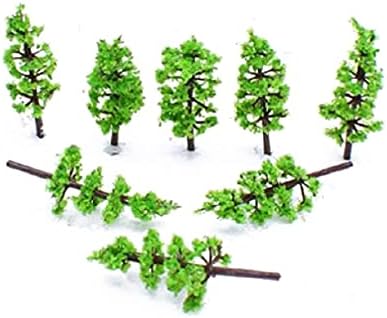 100 יחידות ארז עץ דיורמה אביזרי דגם עצי גוש עלווה בקנה מידה תא מטען - דגם עץ רליסטי מלאכותי דקורטיבי