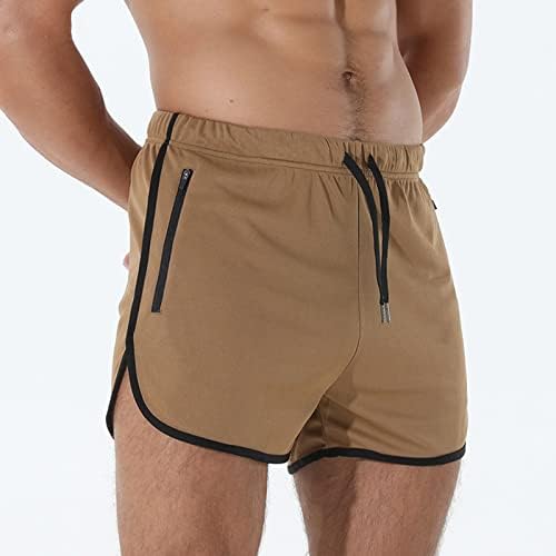 מכנסיים קצרים לגברים של מיאשוי מכנסי קז ' ואל גבריים בצבע אחיד מגמת נוער קיץ מכנסי טרנינג לגברים