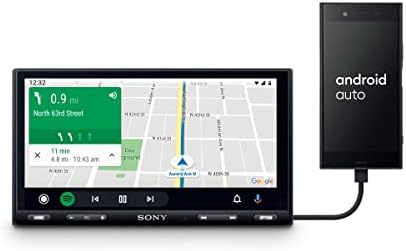 Sony Xavax5500 6.95 7 Play Apple Car, Android Auto, מקלט מדיה עם Bluetooth ו- Inblink תואם