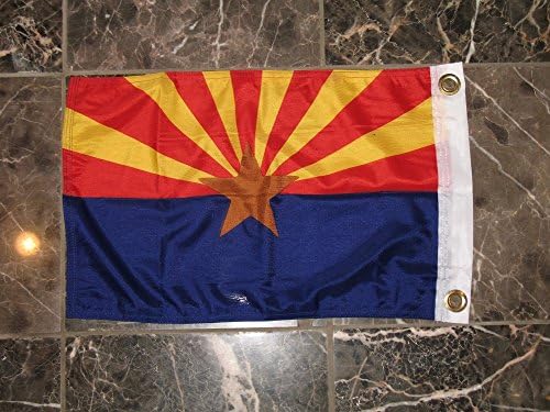 12x18 אריזונה AZ מדינה סופר פולי סרוגה 2 פליי תפור דגל ניילון סירות עם גרומטים 12 x18 באנר