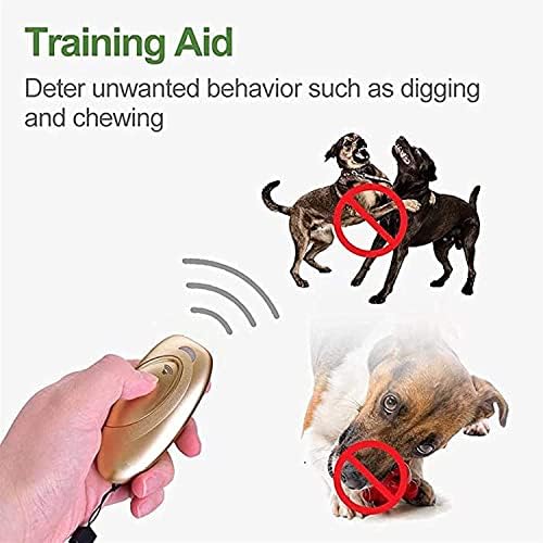 Jyybn אולטרה סאונד כלבים הרתעה הרתעה, מכשיר אילוף כלבים ובקרת קליפות, מכשיר נגד ברייק, טווח בקרה של 16.4