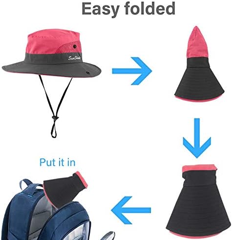 כובעי שמש לנשים קוקו כובע קיץ חיצוני הגנה על UV רשת מתקפלת רשת רחבה שחת חוף כובע דיג upf 50+