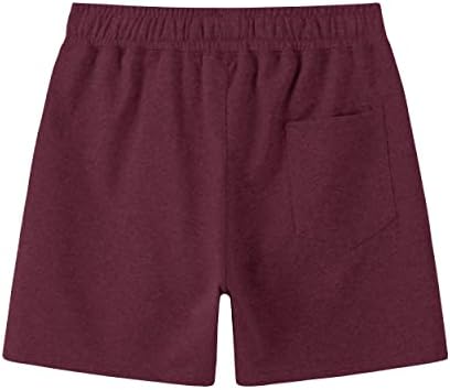 Dr.Cyril Mens 5.5 אימון אתלטי מכנסיים קצרים כותנה מכנסיים קצרים של מכנסי כושר אלסטי המותניים המותניים.
